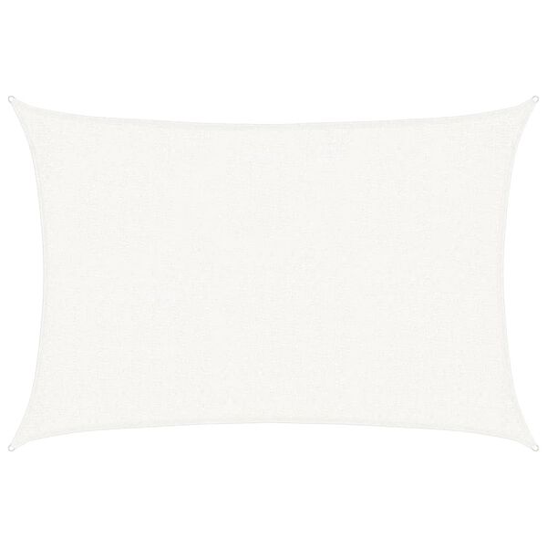 vidaXL Plachta proti slunci 160 g/m&sup2; b&iacute;l&aacute; 2 x 3 m HDPE