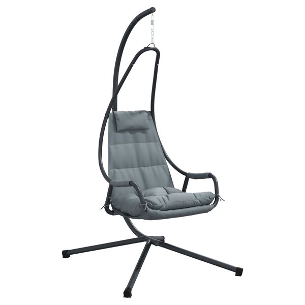 vidaXL Visející křeslo ve tvaru vejce Antracit 94 x 107 x 196.5 cm