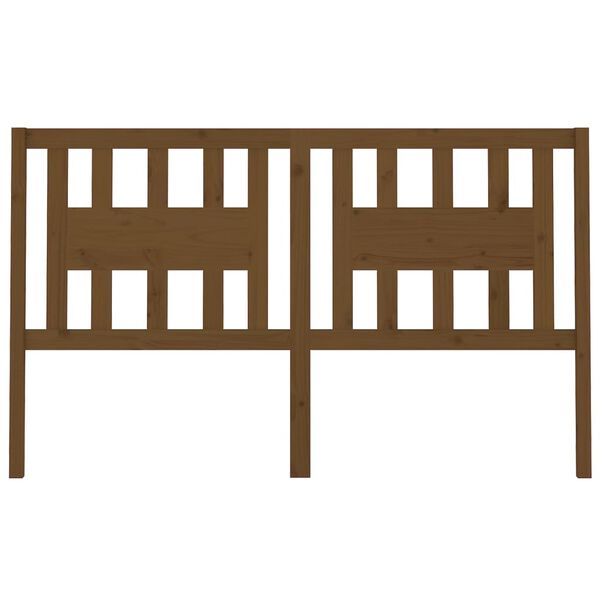 vidaXL Čelo postele medově hněd&eacute; 206 x 4 x 100 cm masivn&iacute; borovice