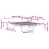 vidaXL Postelov&yacute; r&aacute;m s nočn&iacute;mi stolky Př&iacute;rodn&iacute; 200 x 220 cm