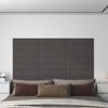 vidaXL N&aacute;stěnn&eacute; panely 12 ks tmavě &scaron;ed&eacute; 60 x 15 cm textil 1,08 m&sup2;