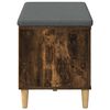 vidaXL Chodbičkov&aacute; lavice s pol&scaron;t&aacute;řem Kouřov&yacute; dub 60 x 38 x 46 cm