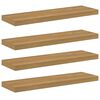 vidaXL N&aacute;stěnn&aacute; polička N&aacute;stěnn&aacute; mont&aacute;ž 4 ks Hněd&aacute; 90 x 23,5 x 3,8 cm