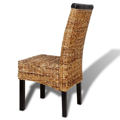 vidaXL Jídelní židle 6 ks abaka a masivní mangovníkové dřevo