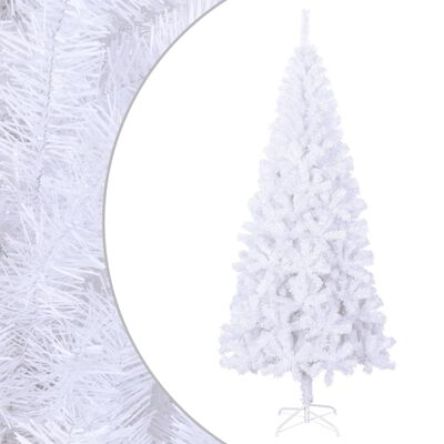 vidaXL Umělý vánoční strom L 240 cm bílý