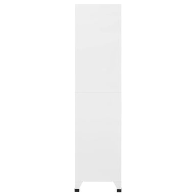 vidaXL Uzamykatelná skříň bílá 90 x 45 x 180 cm ocel