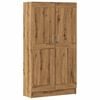 vidaXL Knihovna dub artisan 82,5 x 30,5 x 150 cm kompozitn&iacute; dřevo