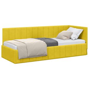 vidaXL Rohov&yacute; r&aacute;m postele Žlut&aacute; 80 x 200 cm samet