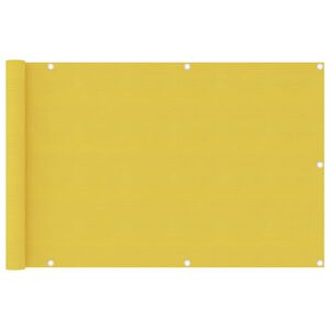 vidaXL Balkonov&aacute; z&aacute;stěna žlut&aacute; 90 x 400 cm HDPE