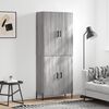 vidaXL Skř&iacute;ň highboard &scaron;ed&aacute; sonoma 69,5 x 34 x 180 cm kompozitn&iacute; dřevo