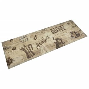 vidaXL Kuchyňsk&yacute; koberec prateln&yacute; Coffee hněd&yacute; 60 x 180 cm