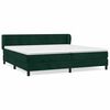vidaXL Box spring postel s matrac&iacute; tmavě zelen&aacute; 200x200 cm samet