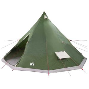 vidaXL Tipi stan se střechou Zelen&aacute; 560 x 560 x 300 cm taft