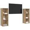 vidaXL Sestava TV skř&iacute;něk 2 pcs Artisanov&yacute; dub 107 x 35 x 37 cm