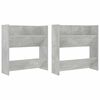 vidaXL N&aacute;stěnn&eacute; botn&iacute;ky 2 ks betonově &scaron;ed&eacute; 60 x 18 x 60 cm dřevotř&iacute;ska