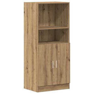 vidaXL Kuchyňsk&aacute; skř&iacute;ňka dub artisan 57x41,5x131,5 cm kompozitn&iacute; dřevo