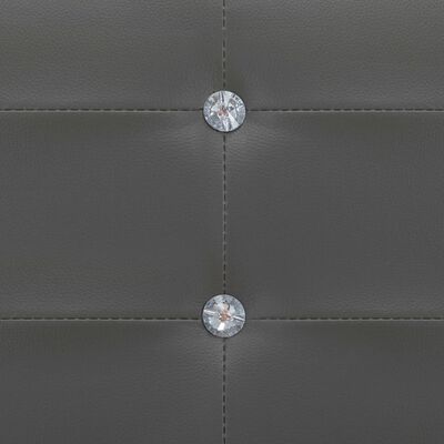 vidaXL Postel s matrací z paměťové pěny šedá umělá kůže 90 x 200 cm
