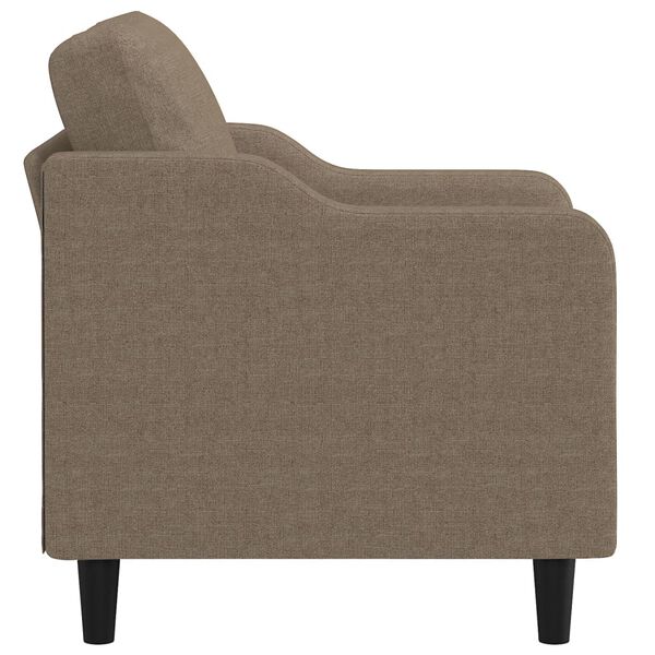 vidaXL Křeslo taupe 60 cm textil