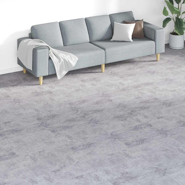 vidaXL Podlahov&aacute; prkna 18 pcs &Scaron;ed&yacute; 5,26 m&sup2; PVC