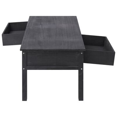 vidaXL Konferenční stolek černý 100 x 50 x 45 cm dřevo