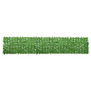 vidaXL Balk&oacute;nov&aacute; z&aacute;stěna se zelen&yacute;mi listy 400 x 75 cm