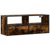 vidaXL TV skř&iacute;ňka kouřov&yacute; dub 100x31x39,5 cm kompozitn&iacute; dřevo a kov