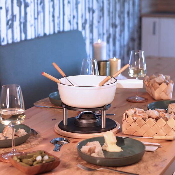 Livoo Tradičn&iacute; sada na fondue 2,6 l b&iacute;l&aacute;