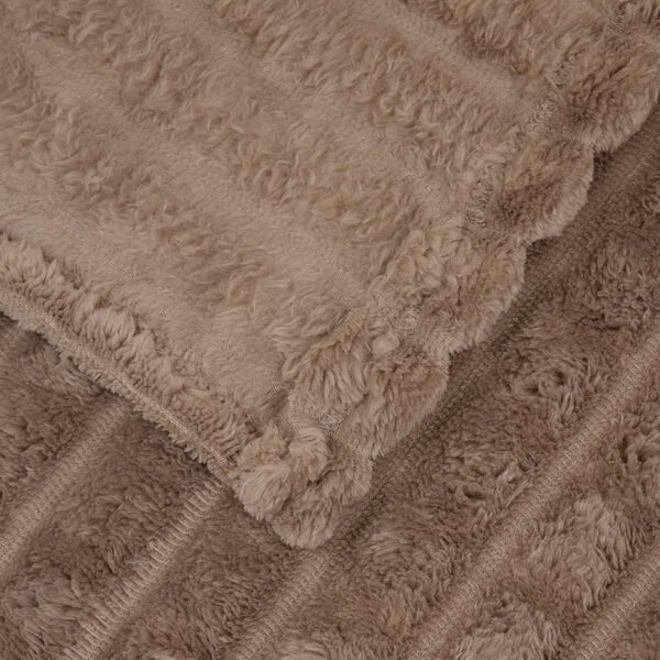 vidaXL Plažov&aacute; deka Velbloud&iacute; 240 x 220 cm Fleece