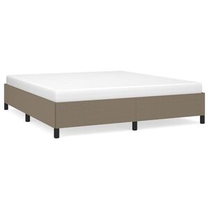 vidaXL R&aacute;m postele bez matrace taupe 160 x 200 cm textil