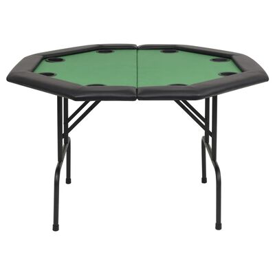 vidaXL Skládací pokerový stůl pro 8 hráčů 2 díly osmihranný zelený