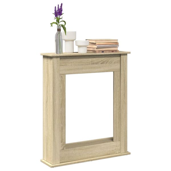 vidaXL Krbová obestavba dub sonoma 75 x 20 x 87,5 cm kompozitní dřevo
