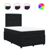 vidaXL Box spring postel s matrac&iacute; čern&aacute; 120 x 190 cm samet