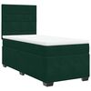 vidaXL Box spring postel s matrac&iacute; tmavě zelen&aacute; 100x200 cm samet