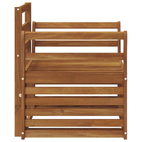 vidaXL Venkovn&iacute; pohovkov&aacute; souprava Př&iacute;rodn&iacute; 75,5 x 63 x 73 cm