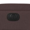 vidaXL Elektrick&eacute; zvedac&iacute; polohovac&iacute; křeslo tmavě hněd&eacute; textil