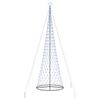 vidaXL LED v&aacute;nočn&iacute; strom s 455 LED diodami Modr&aacute; 184,5 cm kov