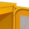 vidaXL Příborník žlutý 100,5 x 39 x 107 cm ocel válcovaná za studena