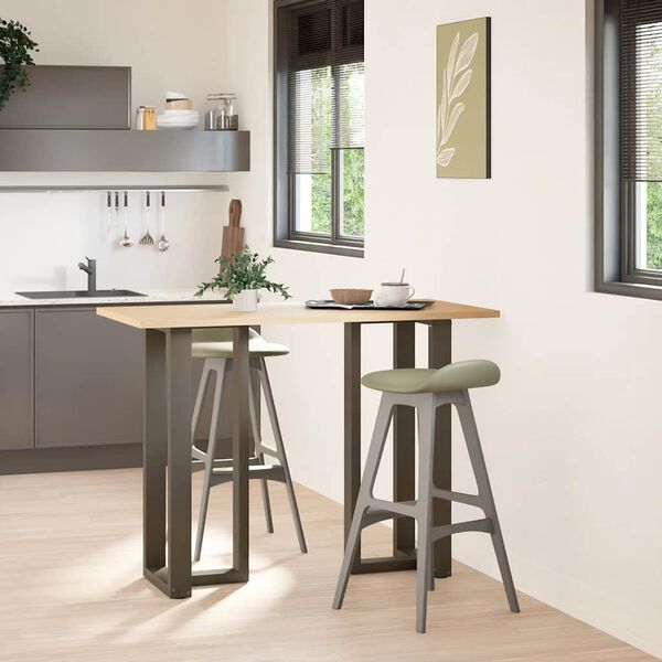 vidaXL Nohy barov&eacute;ho stolu ve tvaru T, 2 ks, čern&eacute;, 50 x 35 x (100-101) cm, ocel