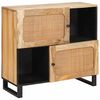 vidaXL Serv&iacute;rovac&iacute; skř&iacute;ň Hněd&aacute; 80 x 33 x 75 cm Masivn&iacute; mangov&eacute; dřevo