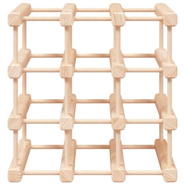 vidaXL Stojan na víno na 12 lahví 36 x 23 x 36 cm masivní borové dřevo