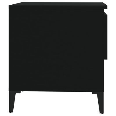 vidaXL Odkládací stolky 2 ks černé 50 x 46 x 50 cm kompozitní dřevo