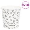 vidaXL Pap&iacute;rov&eacute; kel&iacute;mky na k&aacute;vu 120 ml 250 ks b&iacute;ločern&eacute;
