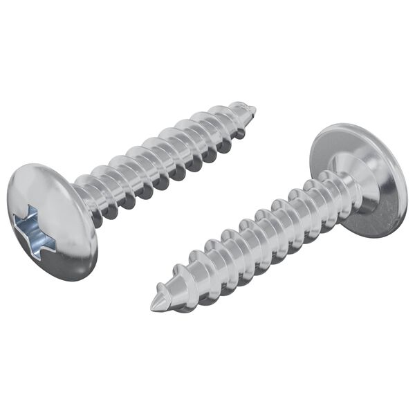 vidaXL Samovrtn&yacute; hřeb&iacute;k 2 pcs Zinkovan&yacute; 4 x 20 mm Ocel