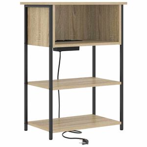 vidaXL Nočn&iacute; skř&iacute;ňka Sonoma dub 55 x 31 x 76 cm Kompozitn&iacute; dřevo