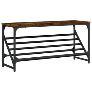 vidaXL Botn&iacute;k kouřov&yacute; dub 90 x 30 x 45 cm kompozitn&iacute; dřevo