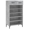 vidaXL Botn&iacute;k betonově &scaron;ed&yacute; 60 x 35 x 105 cm kompozitn&iacute; dřevo