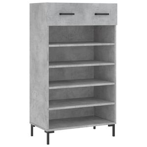 vidaXL Botn&iacute;k betonově &scaron;ed&yacute; 60 x 35 x 105 cm kompozitn&iacute; dřevo
