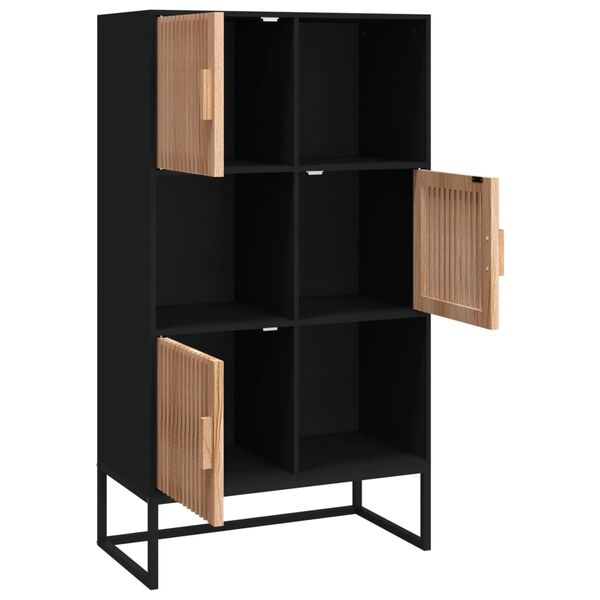 vidaXL Highboard čern&yacute; 70 x 35 x 125 cm kompozitn&iacute; dřevo