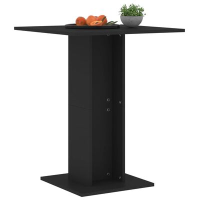 vidaXL Bistro stolek černý 60 x 60 x 75 cm dřevotříska