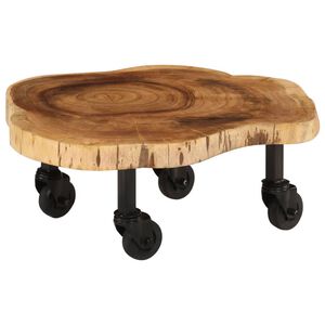 vidaXL Konferenčn&iacute; stolek masivn&iacute; ak&aacute;ciov&eacute; dřevo 60 x 55 x 25 cm